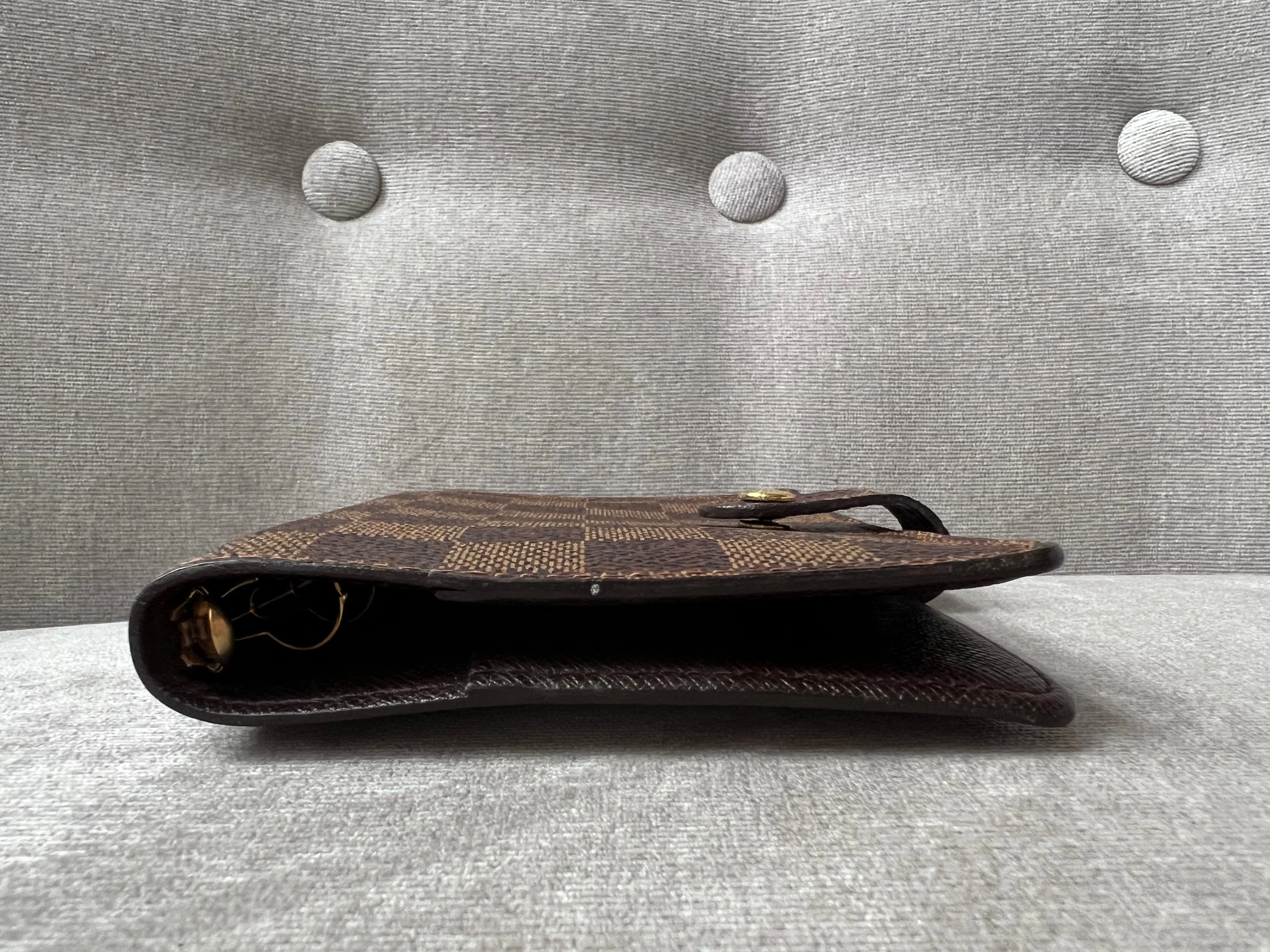 Louis Vuitton Damier Ebene Small Ring Agenda Cover (RRP £290)