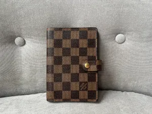 Louis Vuitton Damier Ebene Small Ring Agenda Cover (RRP £290)