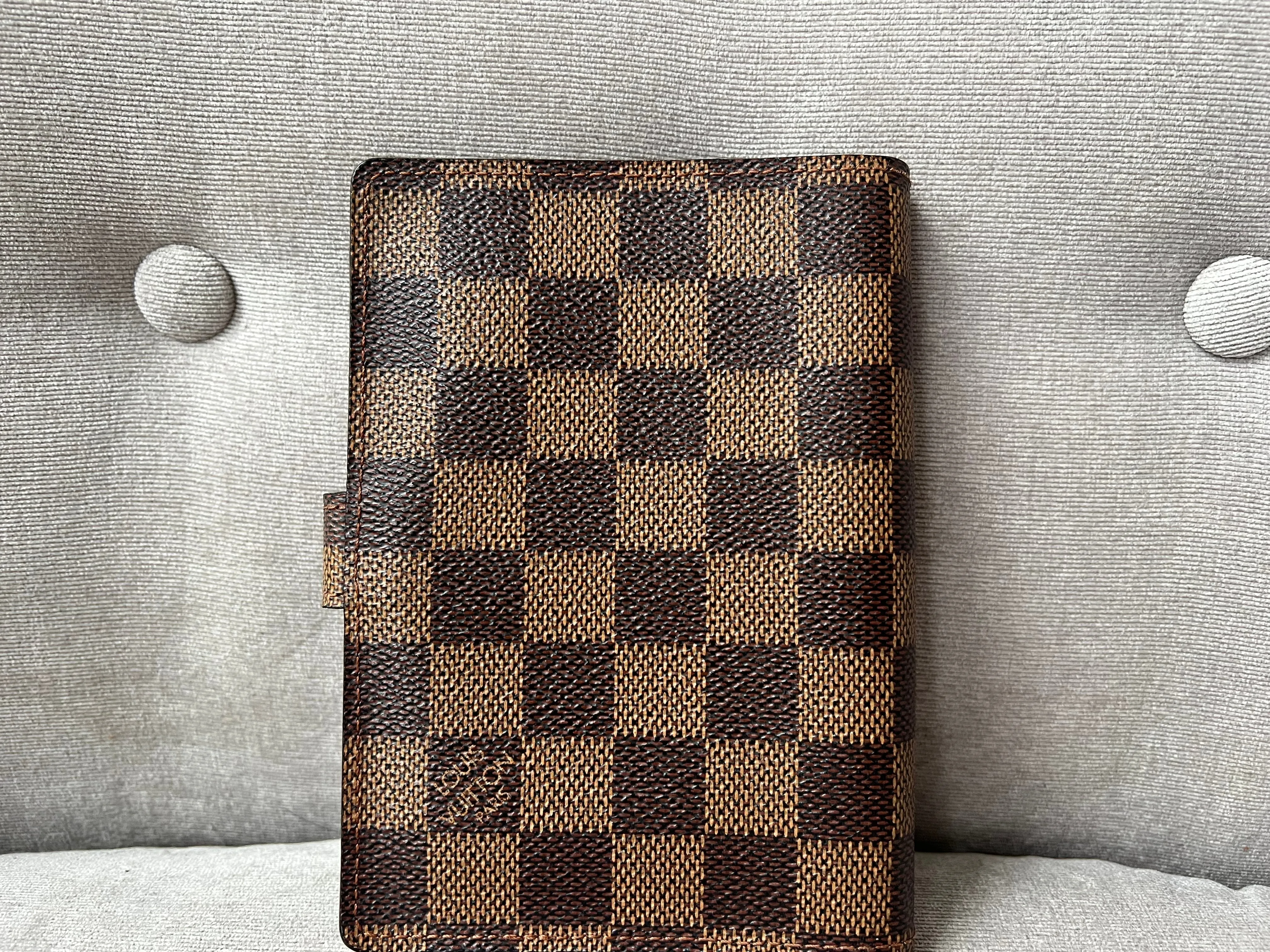 Louis Vuitton Damier Ebene Small Ring Agenda Cover (RRP £290)