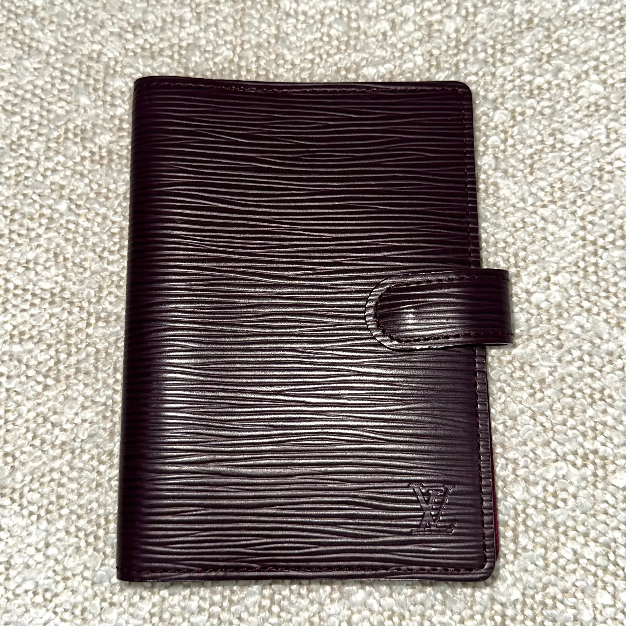 Louis Vuitton Epi Leather Agenda in Cassis