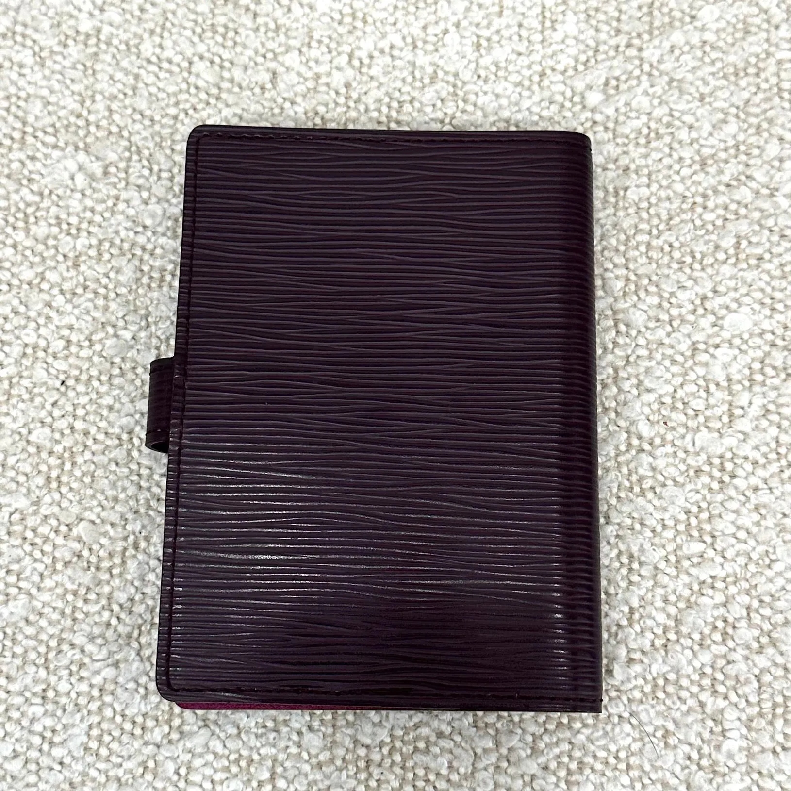 Louis Vuitton Epi Leather Agenda in Cassis