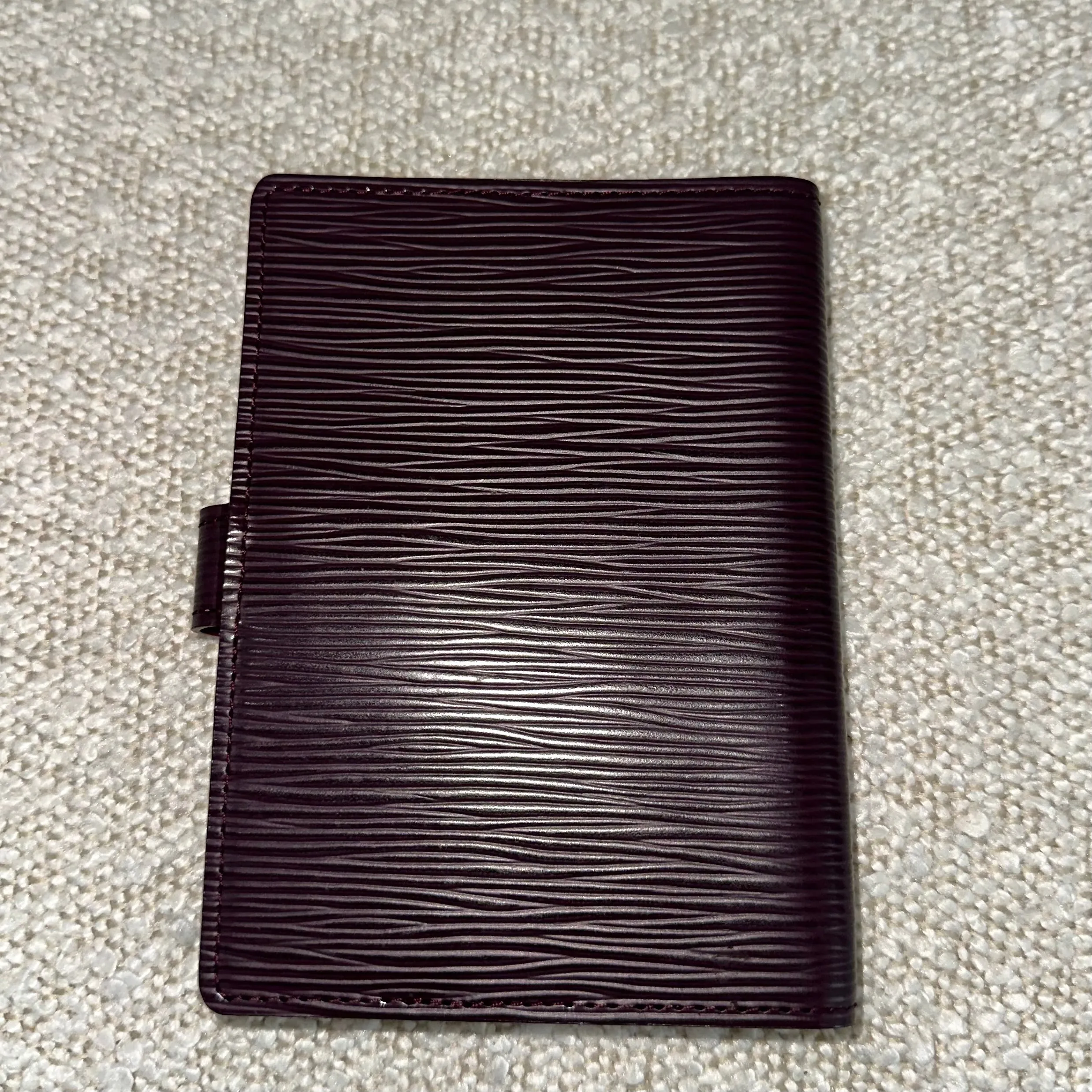 Louis Vuitton Epi Leather Agenda in Cassis