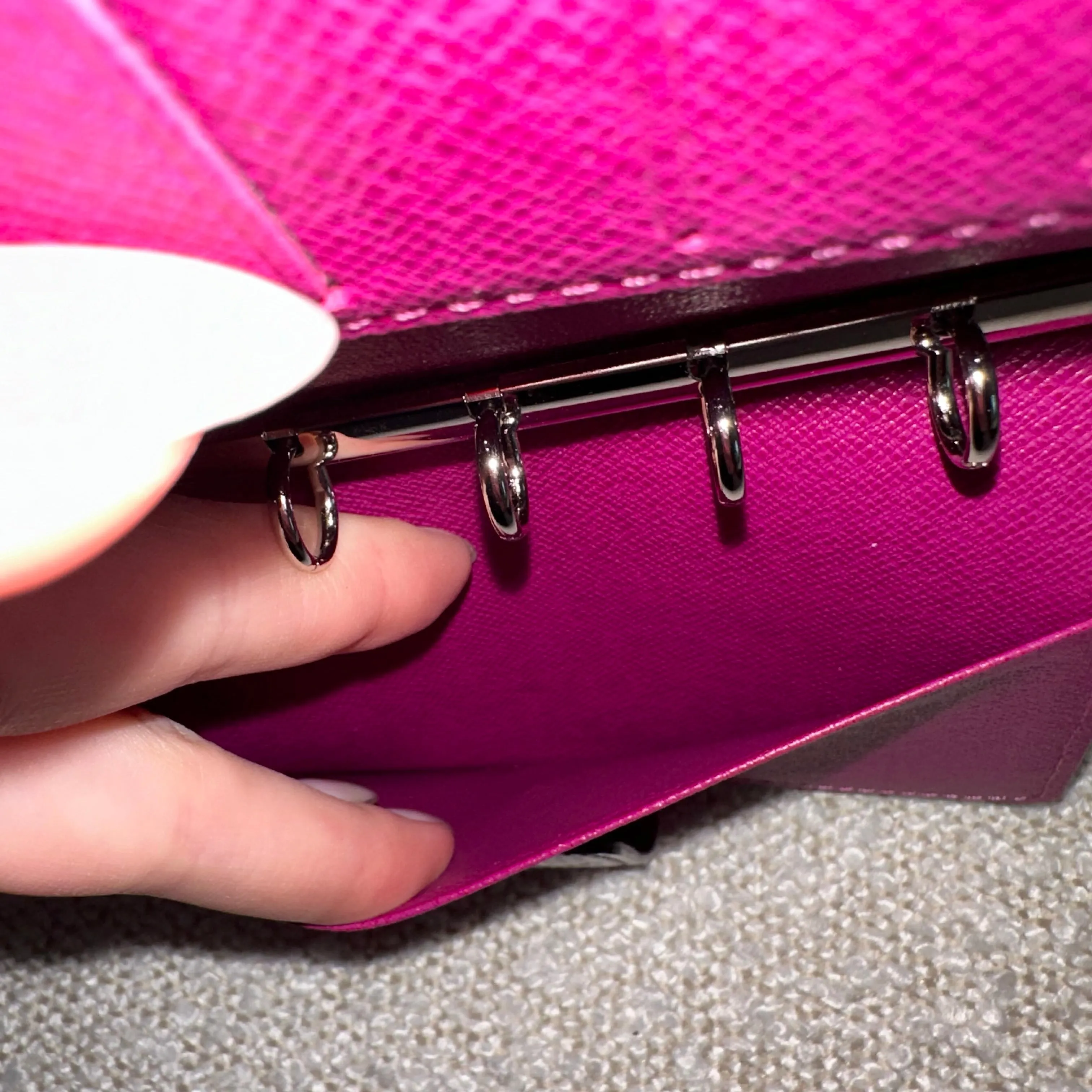 Louis Vuitton Epi Leather Agenda in Cassis