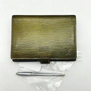 Louis Vuitton Green Cyber Epi Leather Millennium Small Agenda Cover  lv5810cc