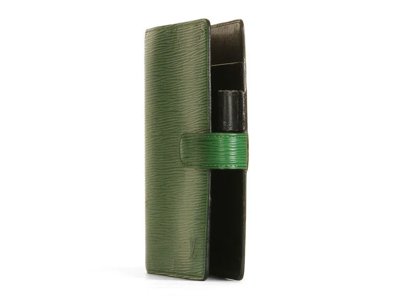 Louis Vuitton Green Epi Agenda