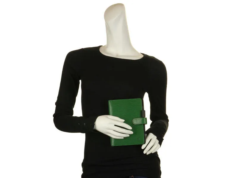 Louis Vuitton Green Epi Agenda