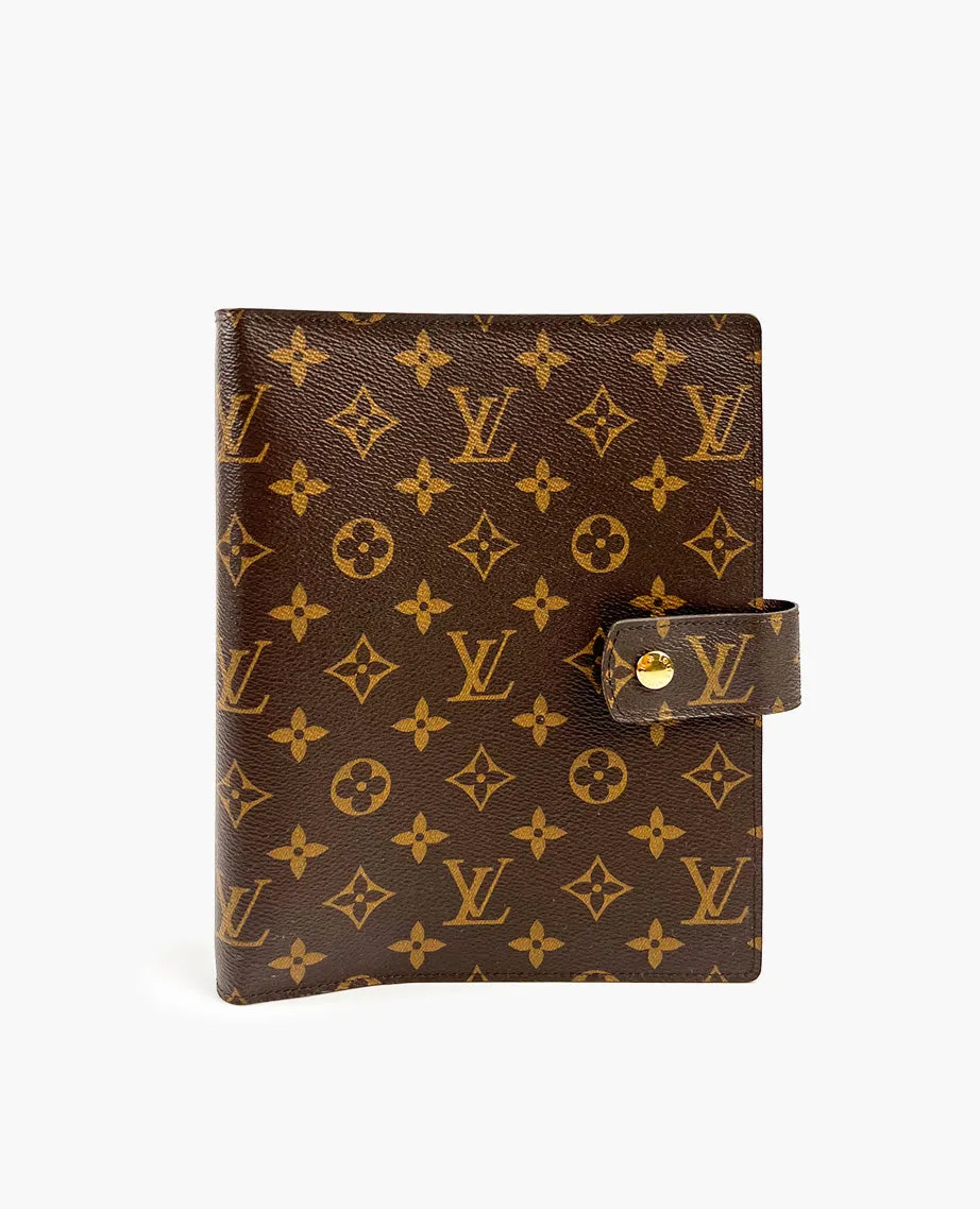 Louis Vuitton Large Ring Agenda Cover Monogram
