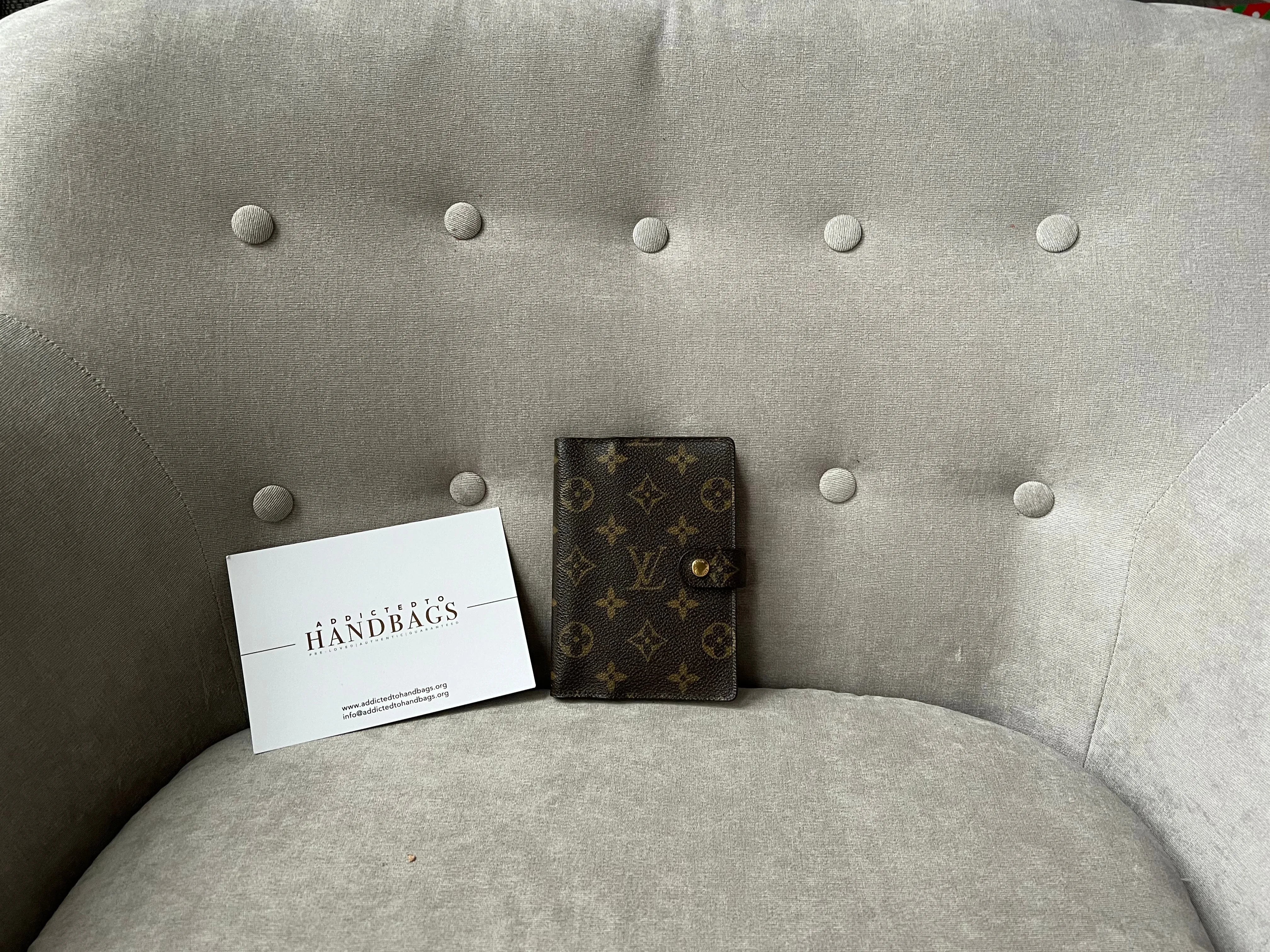 Louis Vuitton Monogram Agenda Cover with Pen
