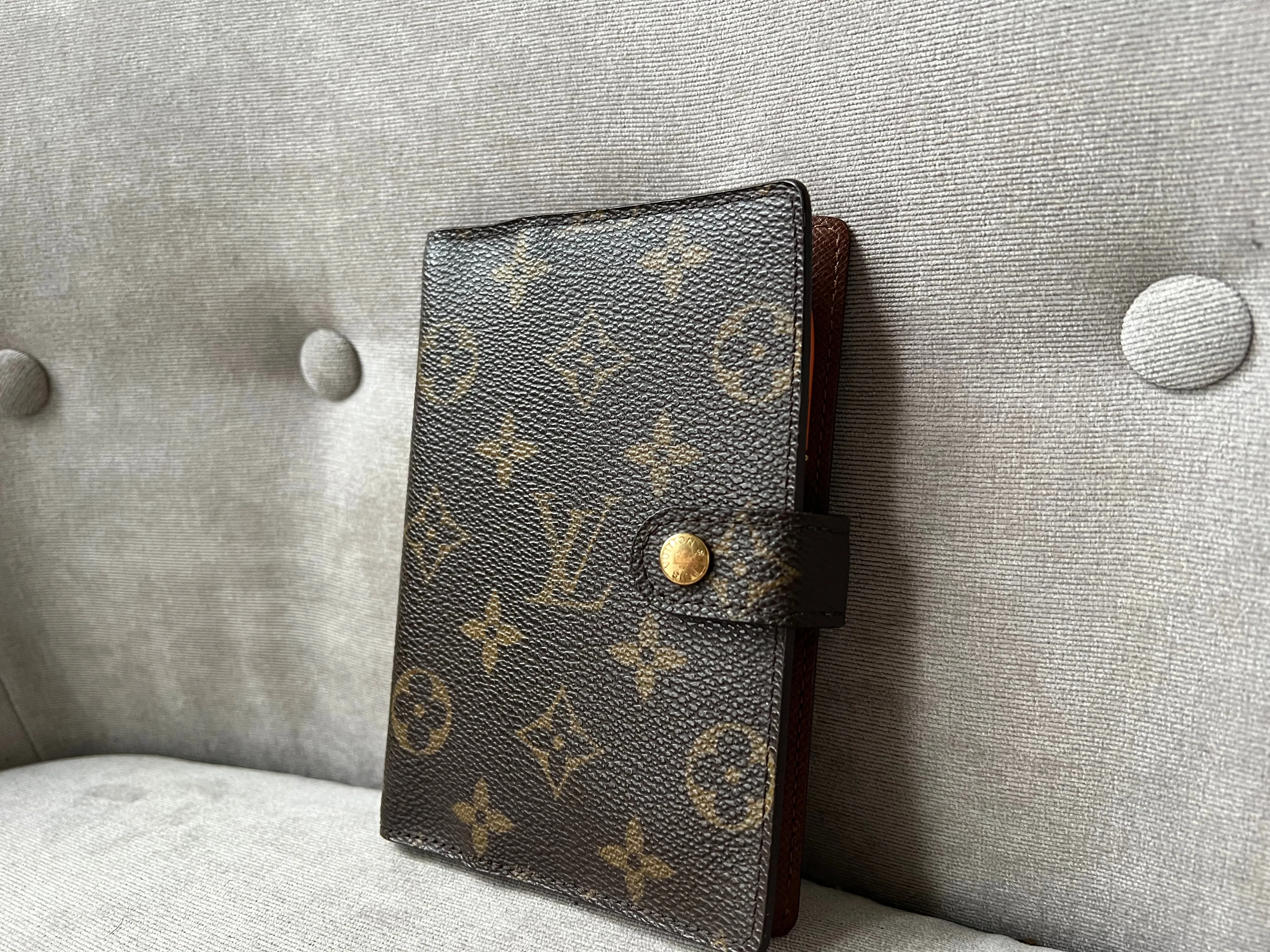 Louis Vuitton Monogram Agenda Cover with Pen