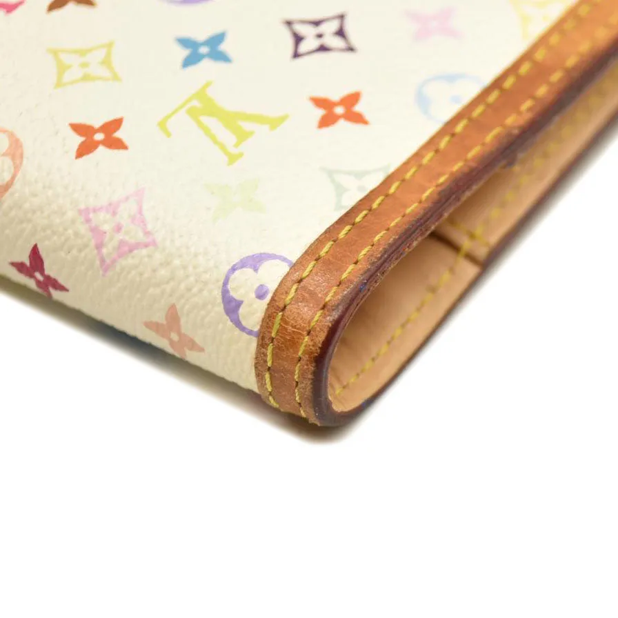 Louis Vuitton  Monogram Muakami Small Ring Agenda Cover White with Pen CA0035