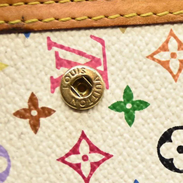 Louis Vuitton  Monogram Muakami Small Ring Agenda Cover White with Pen CA0035