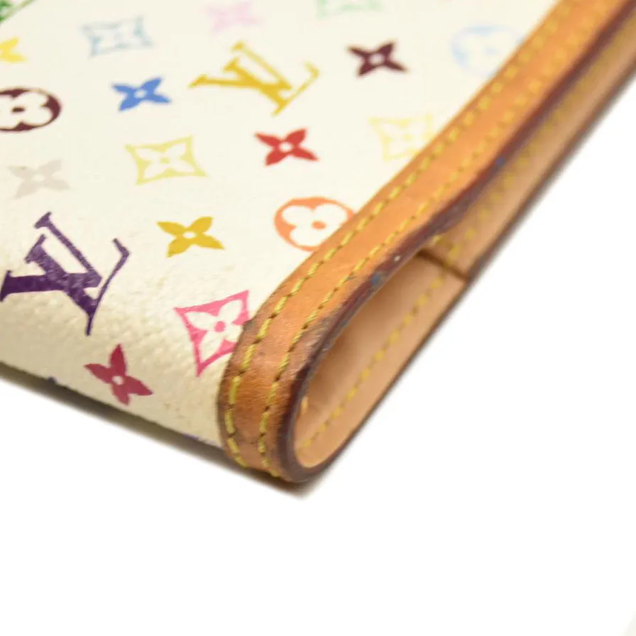 Louis Vuitton  Monogram Muakami Small Ring Agenda Cover White with Pen CA0035