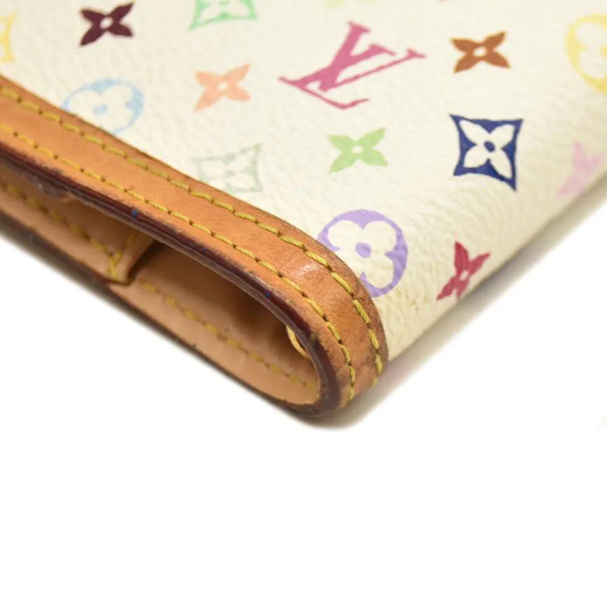 Louis Vuitton  Monogram Muakami Small Ring Agenda Cover White with Pen CA0035