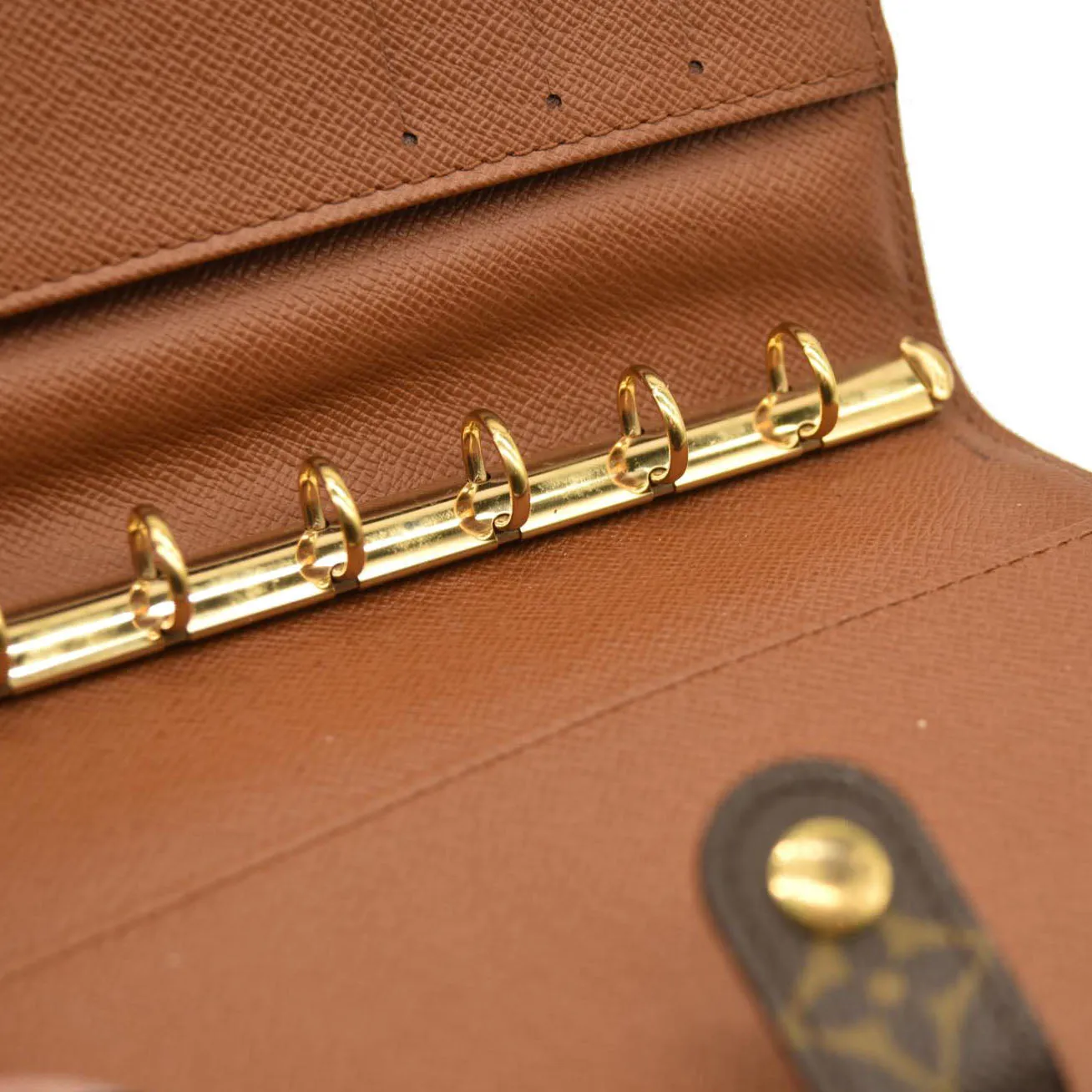 Louis Vuitton  Monogram Small Ring Agenda CA0958
