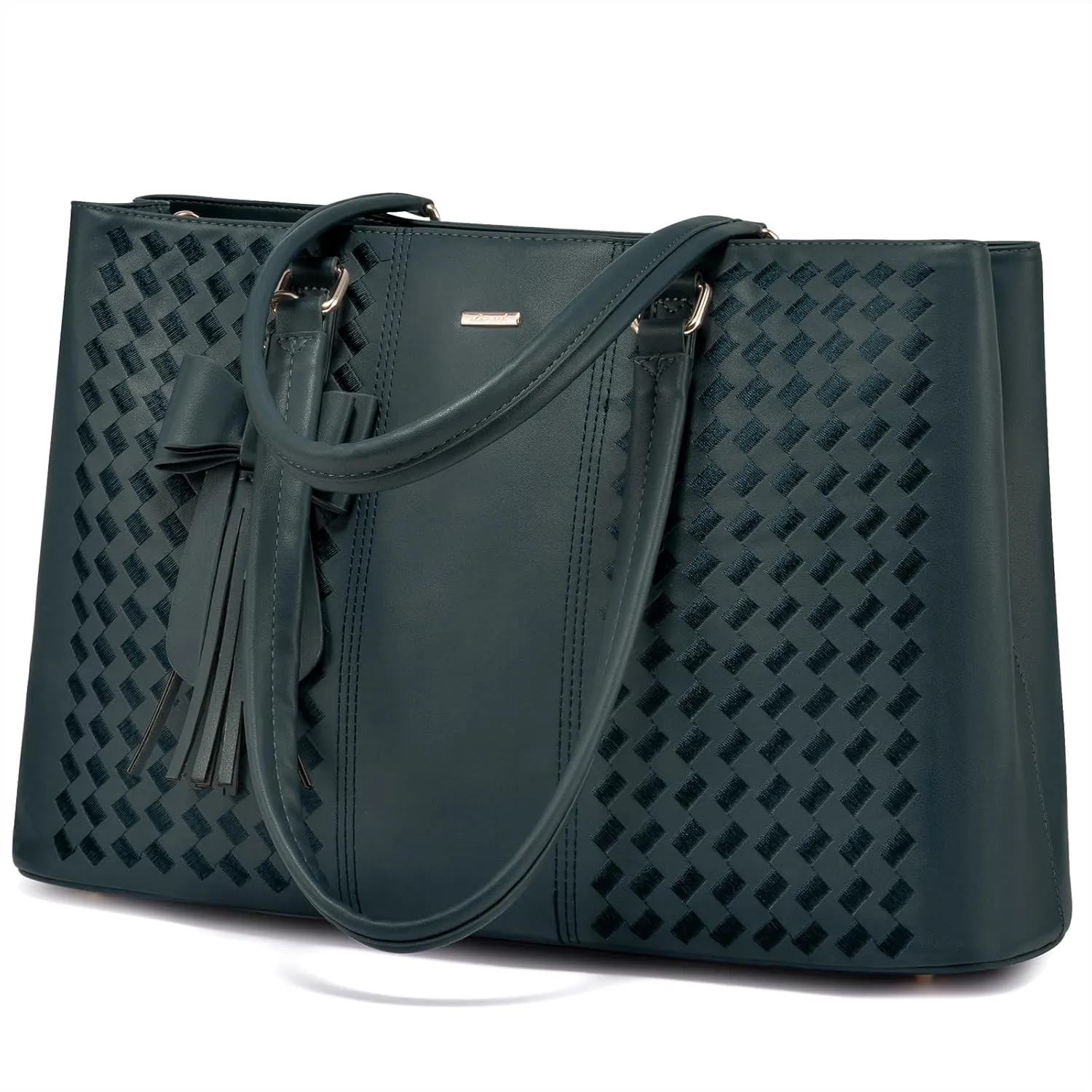 LOVEVOOK Laptop Tote Bag for Women 15.6 Inch Waterproof Leather Computer Bags for Business Office Work Briefcase