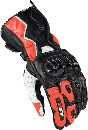 LS2 Helmets Swift Glove (Black/Red - Medium)