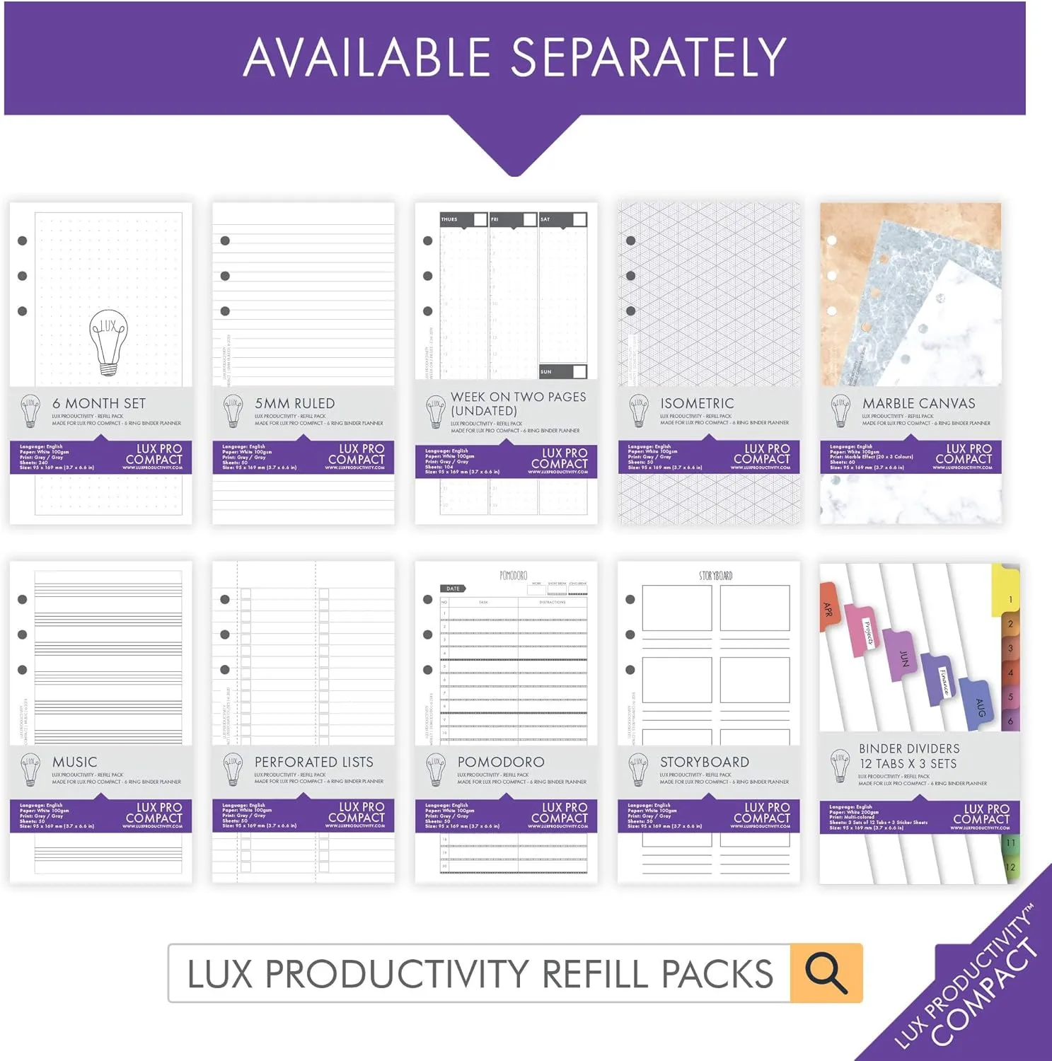 LUX Productivity COMPACT Personal Planner – Best Undated Diary/Organizer with Daily Schedule & Reflection Journal - (Cappuccino)