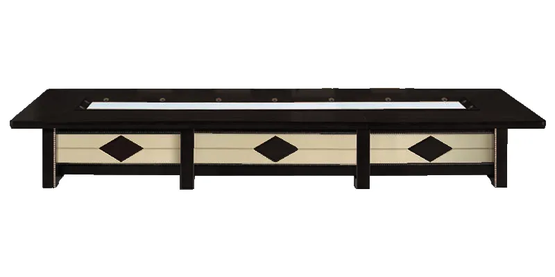 Luxury Executive Boardroom Table with Cream Leather Paneling - 4800mm / 5000mm / 5200mm / 5400mm / 5600mm / 5800mm / 6000mm