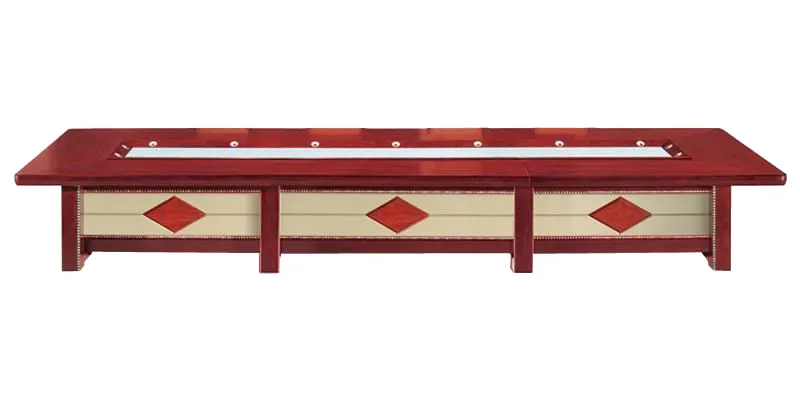 Luxury Executive Boardroom Table with Cream Leather Paneling - 4800mm / 5000mm / 5200mm / 5400mm / 5600mm / 5800mm / 6000mm