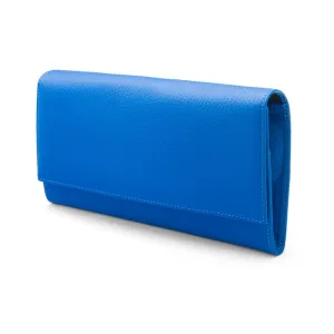 Luxury Leather Travel Wallet - Cobalt