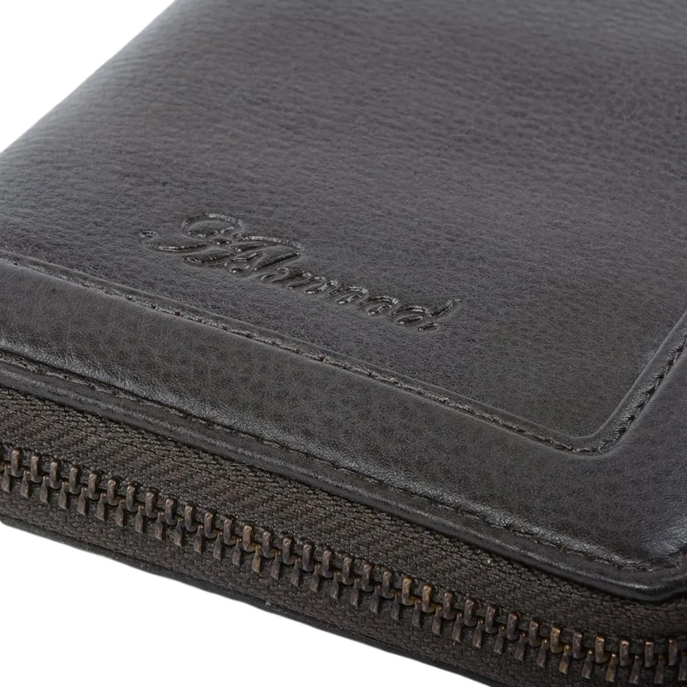 Luxury leather travel wallet set