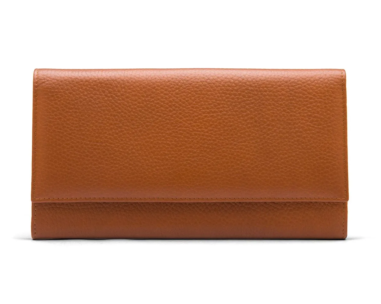 Luxury Leather Travel Wallet - Tan