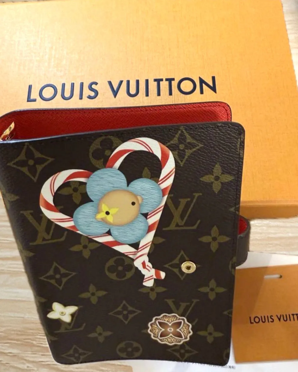 LV Monogram Candy Cane MM Agenda