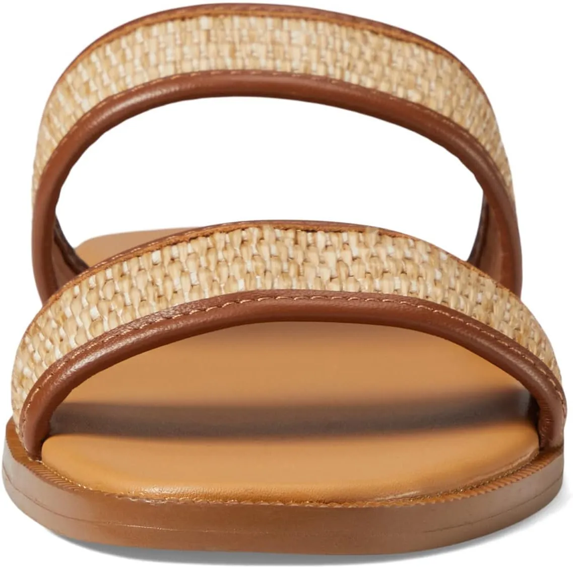 Madewell The Teagan Slide Sandal in Straw