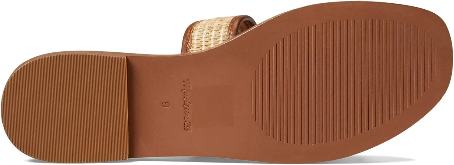 Madewell The Teagan Slide Sandal in Straw
