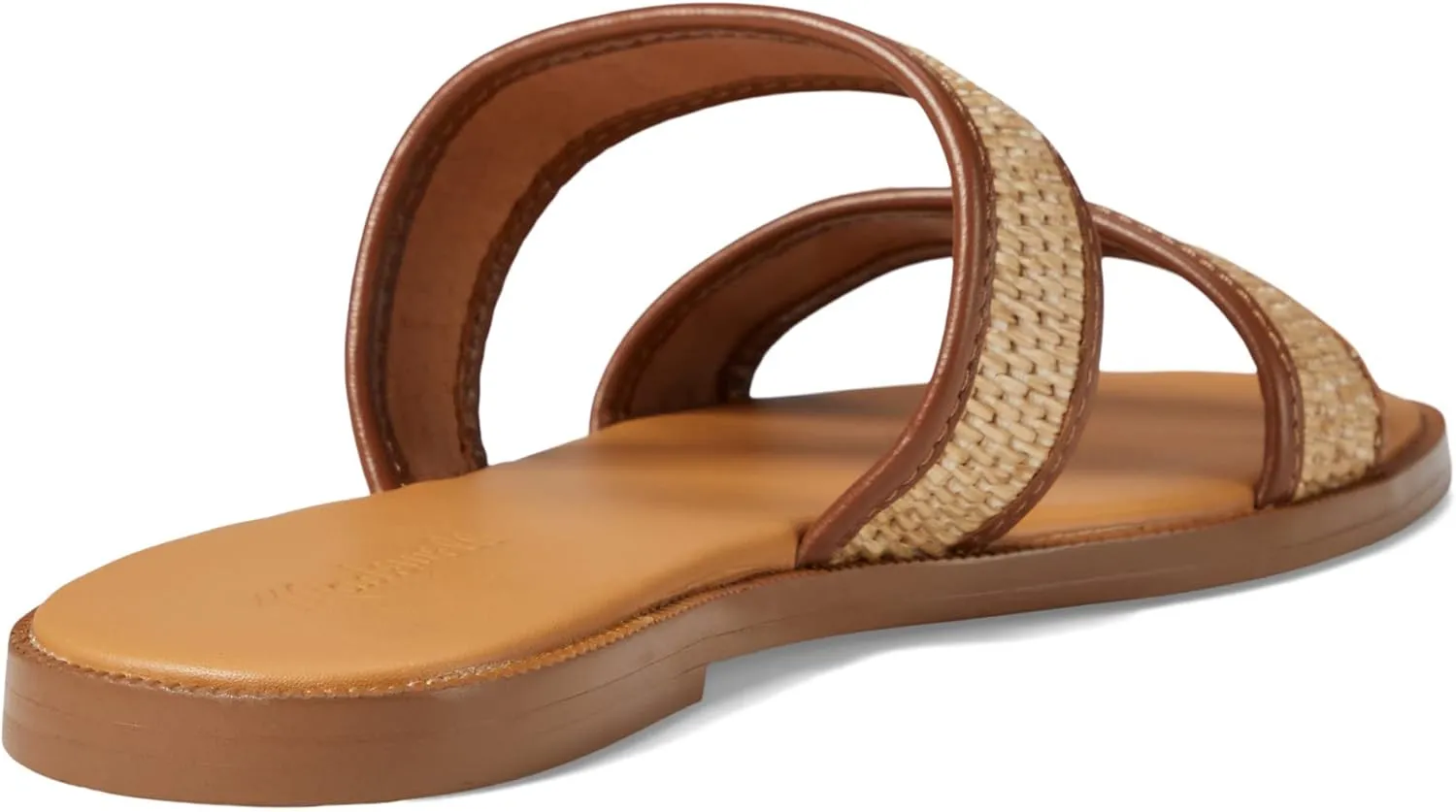 Madewell The Teagan Slide Sandal in Straw