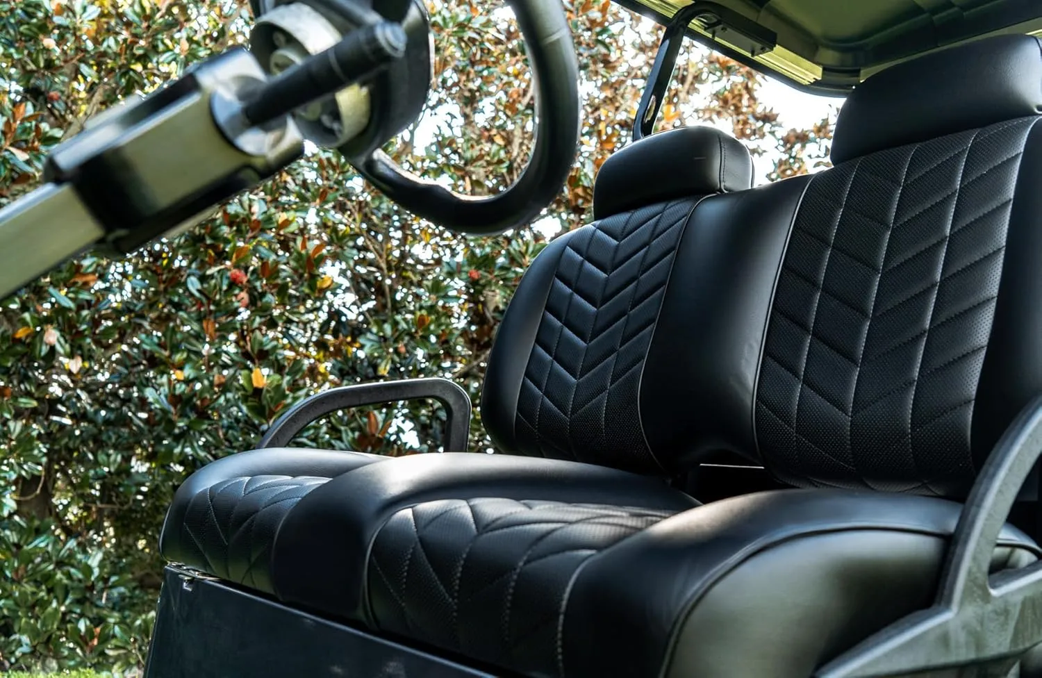MADJAX Aviator Front & Rear Golf Cart Cushion Set | Premium Seat Back & Bottom Assemblies