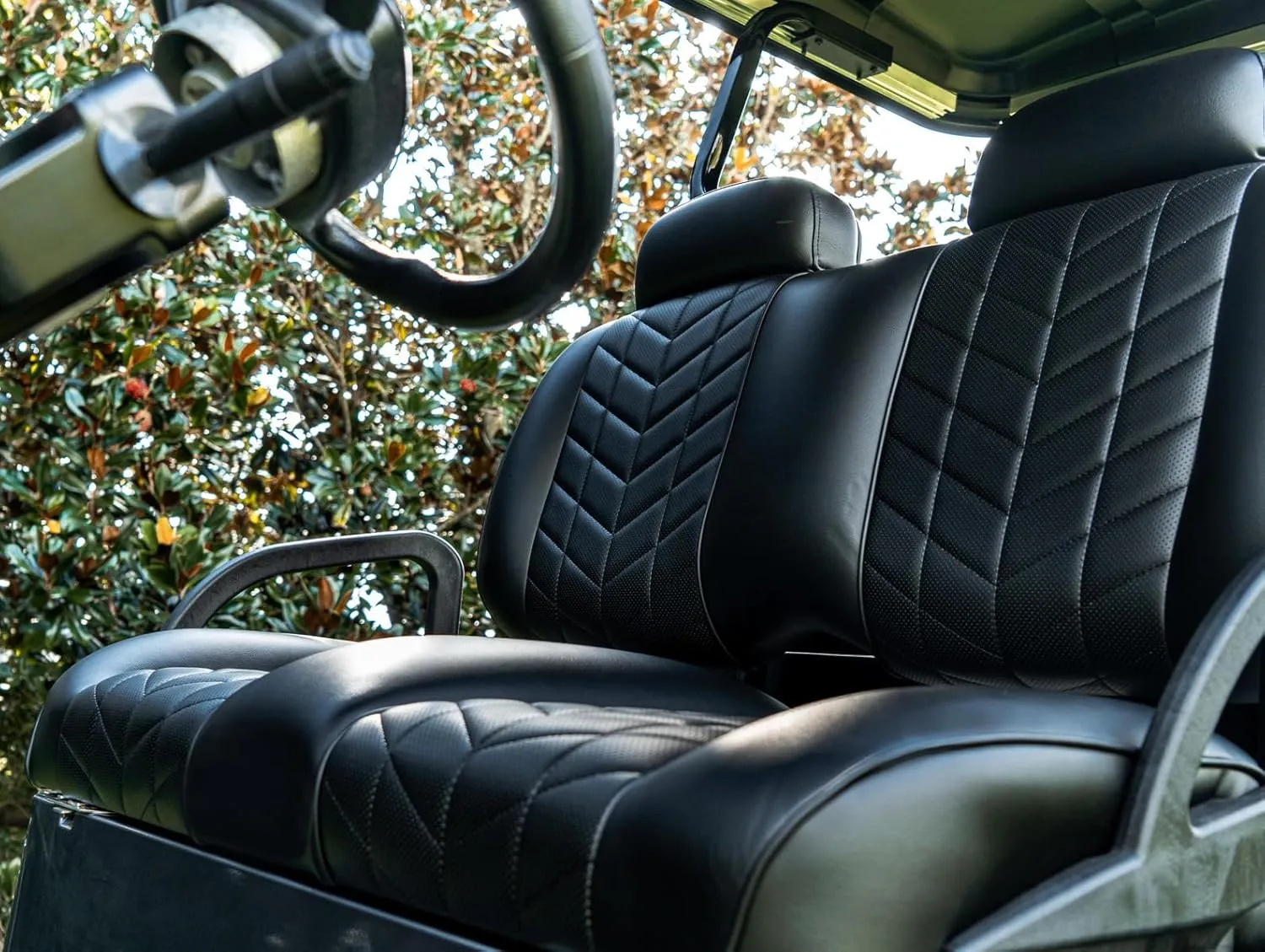 MADJAX Aviator Front & Rear Golf Cart Cushion Set | Premium Seat Back & Bottom Assemblies