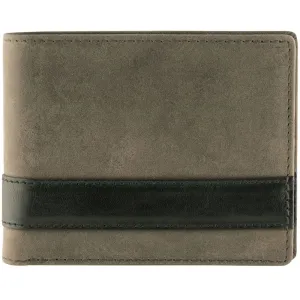Mancini RFID Secure Men's Center Wing Wallet with Coin Pocket
