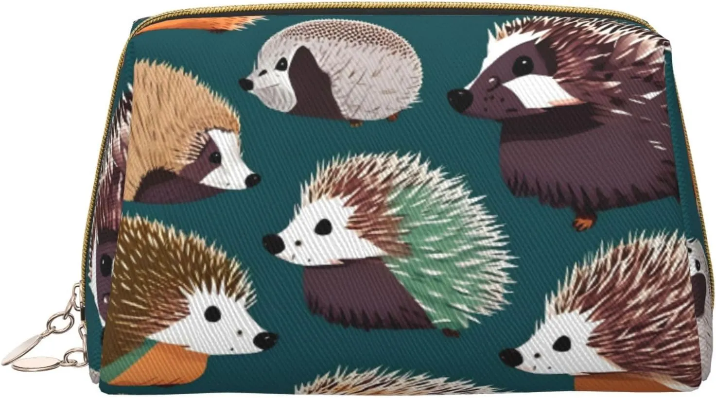 Many Hedgehogs Toiletry Pouch, Travel-Friendly Makeup Organizer For Makeup Brushes, Lipsticks