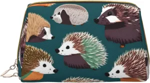 Many Hedgehogs Toiletry Pouch, Travel-Friendly Makeup Organizer For Makeup Brushes, Lipsticks