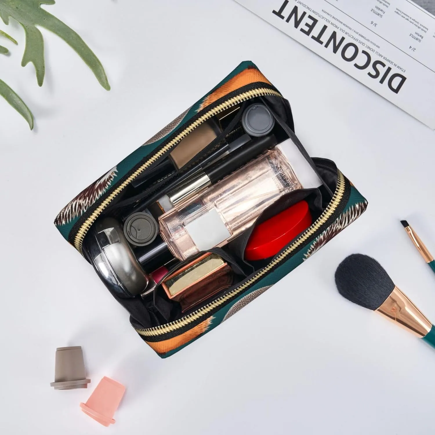 Many Hedgehogs Toiletry Pouch, Travel-Friendly Makeup Organizer For Makeup Brushes, Lipsticks
