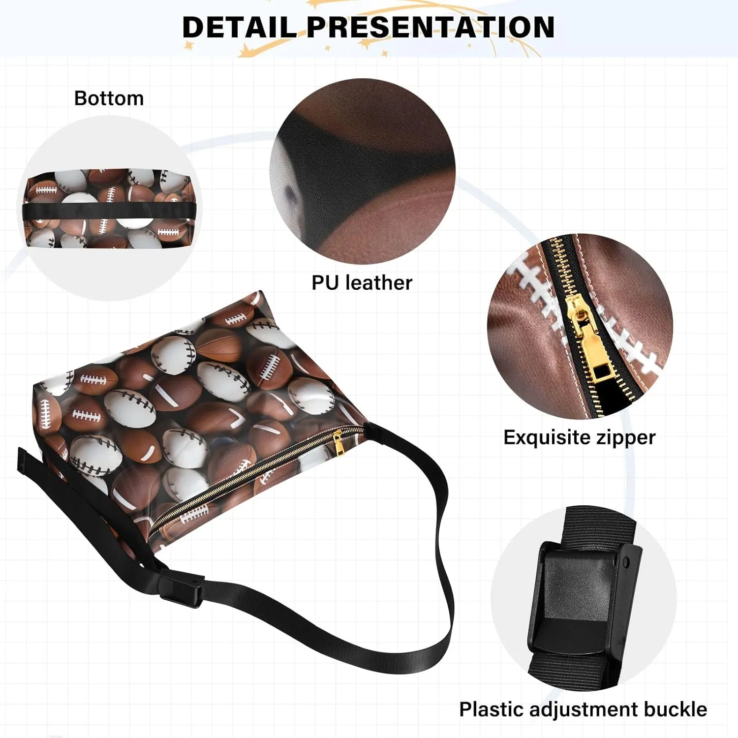 Map of the Tower and Palace Soft Leather Bag, Leather Crossbody Bag, Women's Crossbody Hobo Bag
