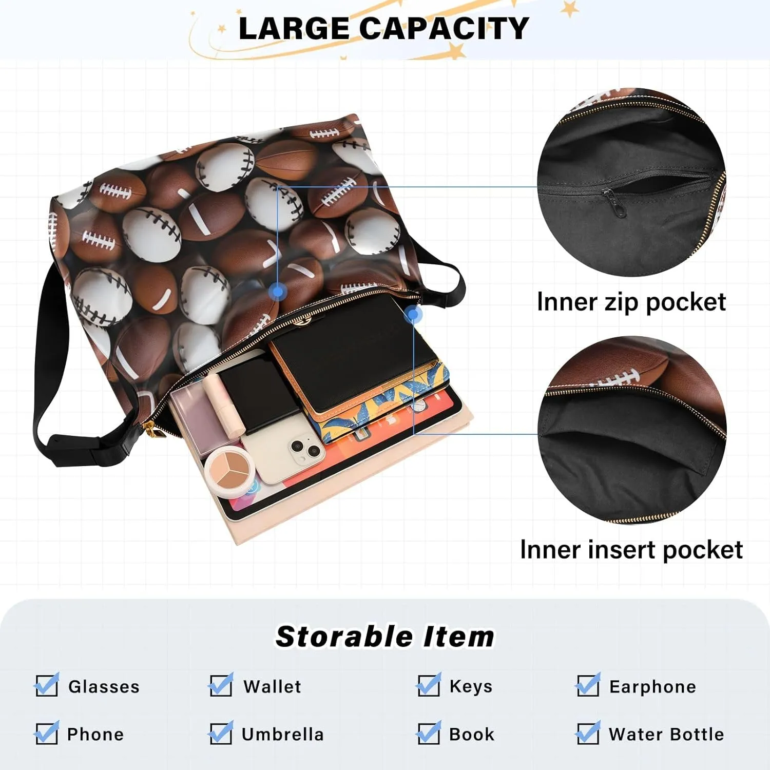 Map of the Tower and Palace Soft Leather Bag, Leather Crossbody Bag, Women's Crossbody Hobo Bag
