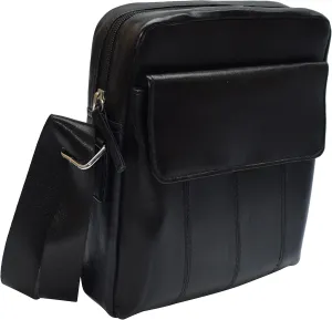 MARSHAL Crossbody Bag for Men Genuine Leather Mens Shoulder Handbag for iPad Tablets, Travel, Cycling, Hiking, Office, Business
