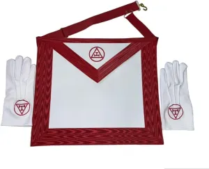 Masonic Royal Arch Member Apron (Faux Leather) - Men's, Adult Masonic Royal Arch members - Apron