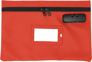 Medicine Bag with Lock | 12x8 Inch Med Bag | Medication Bag for Traveling | Small Medication Travel Bag | Kids Medicine Bag | Pills Locking Zipper Pouch Storage Case Organizer (Red)