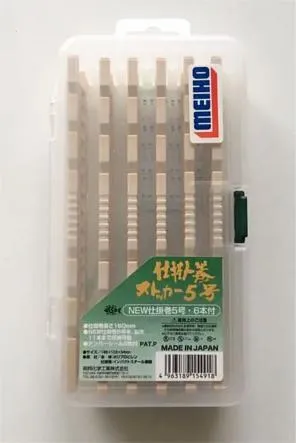 MEIHO Stock Case Size 5 with 6 x Rig Holder