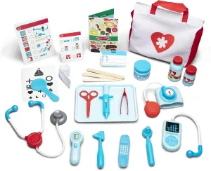 Melissa & Doug Get Well Doctor’s Kit Play Set – 25 Toy Pieces - Doctor Role Play Set, Doctor Kit For Toddlers And Kids Ages 3 