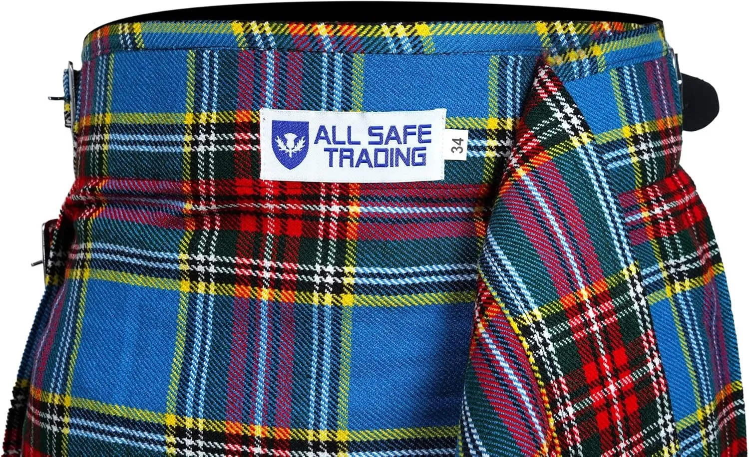 Men's 5 Yard Scottish Tartan Kilt, Highland Wedding Kilt - Men’s 5 Yard Scottish Tartan Kilt