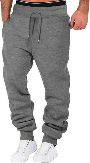 Mens Cargo Sweatpants Casual Jogging Sports Elastic with Pockets Men's Men's Pants Trousers with Zipper Pockets