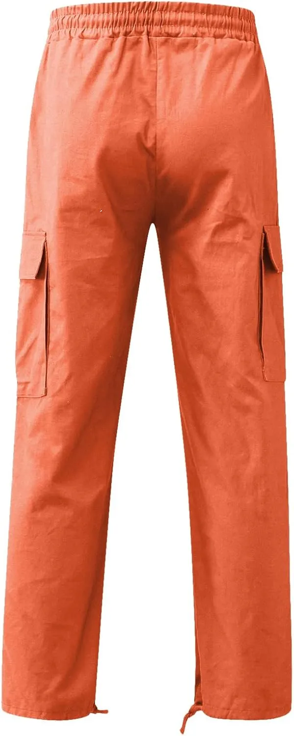 Mens Cargo Sweatpants Cool Thin Loose Cool Jogging Pants with Water Absorption Quick Active Athletic Workout