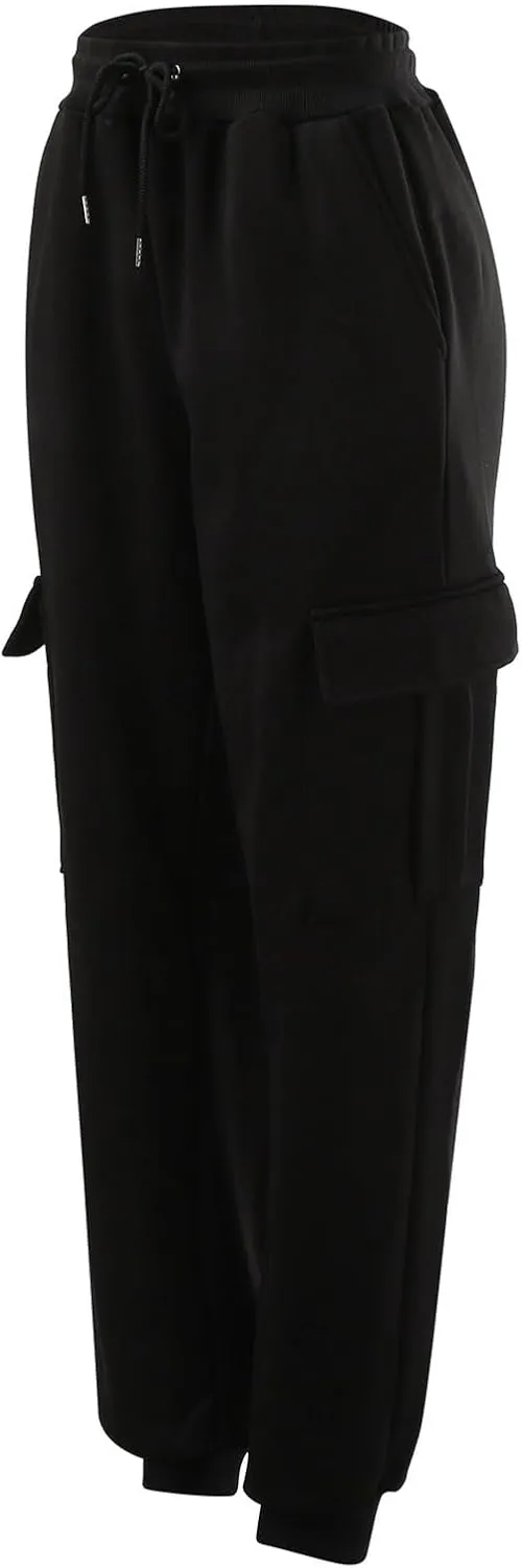 Mens Cargo Sweatpants Overalls Casual Pocket Sport Work Casual Trouser Pants Trousers Athletic Loose Fit