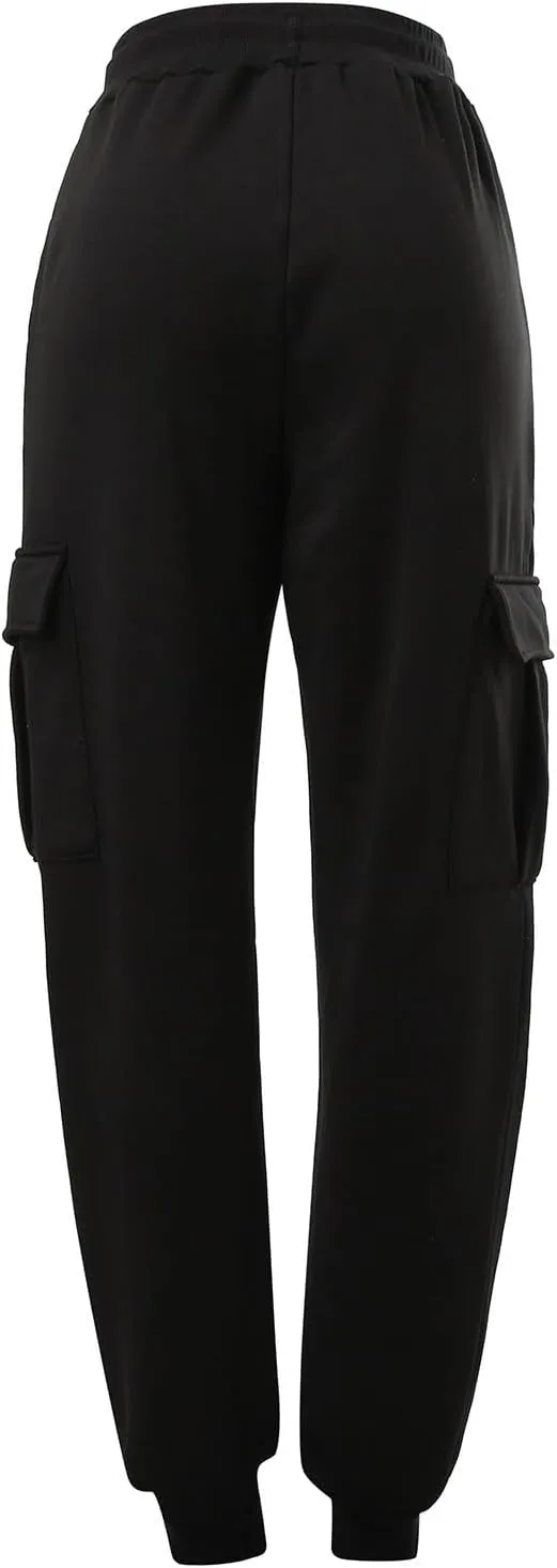 Mens Cargo Sweatpants Overalls Casual Pocket Sport Work Casual Trouser Pants Trousers Athletic Loose Fit