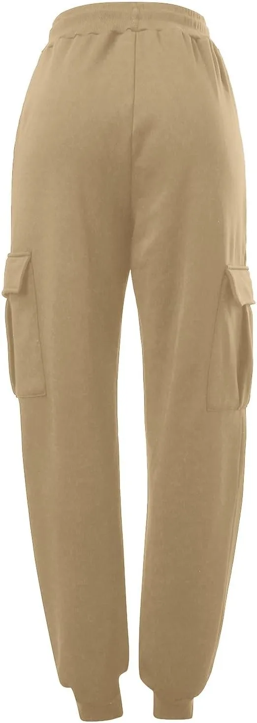 Mens Cargo Sweatpants Overalls Casual Pocket Sport Work Casual Trouser Pants Trousers Athletic Loose Fit