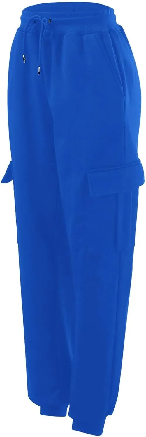 Mens Cargo Sweatpants Overalls Casual Pocket Sport Work Casual Trouser Pants Trousers Athletic Loose Fit